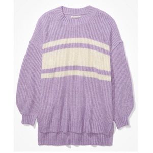 American Eagle Dream Spun Stripe Sweater
